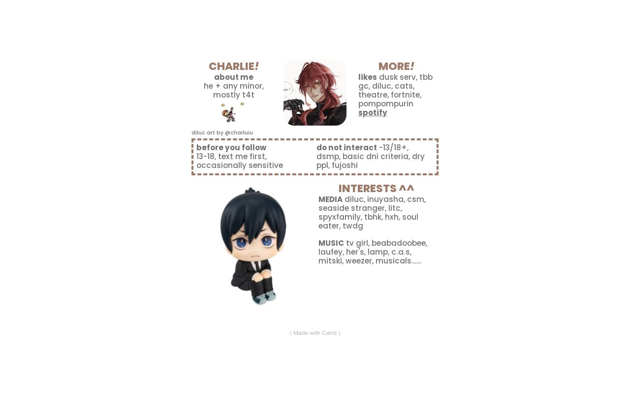 Carrd Character charlie carrd